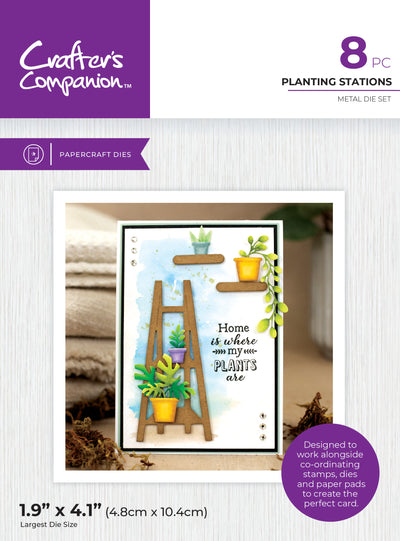 Crafter's Companion Garden Collection Metal Die - Planting Stations