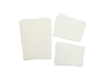Crafter's Companion  - A5 Ivory Card & Envelopes 50pc