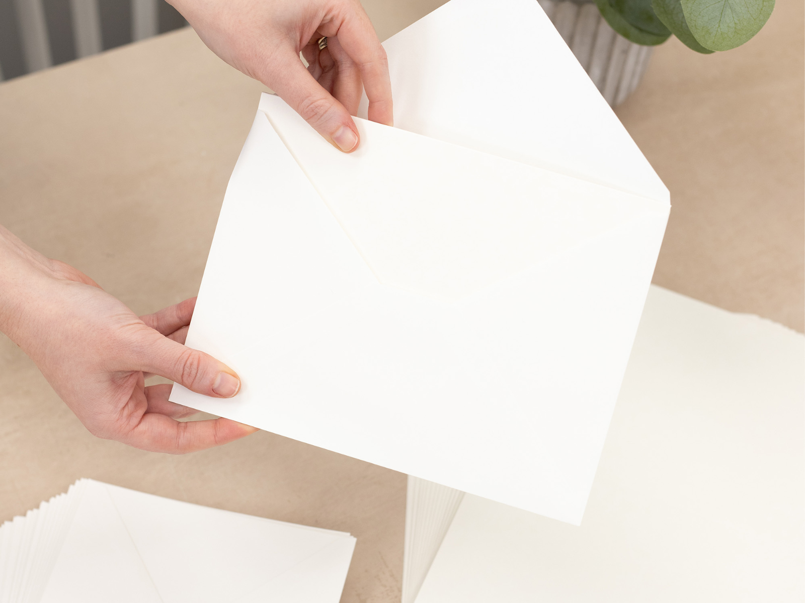 Crafter's Companion  - A5 Ivory Card & Envelopes 50pc