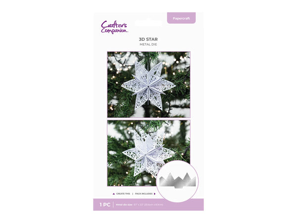 Crafter’s Companion Metal Die - 3D Star