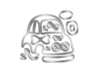 Crafters Companion Metal Die Set - Betty the Car