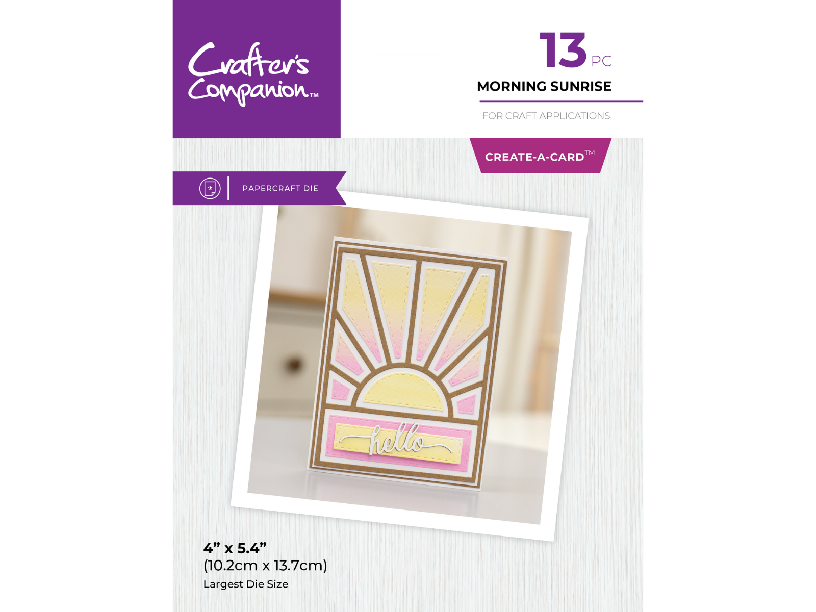 Crafter's Companion Metal Dies Create a Card Morning Sunrise