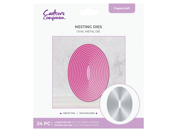 Crafter's Companion Metal Die - 8” Oval
