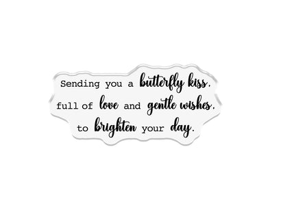 Crafters Companion Metal Die, Stamp & Stencil Set - Butterfly Kisses