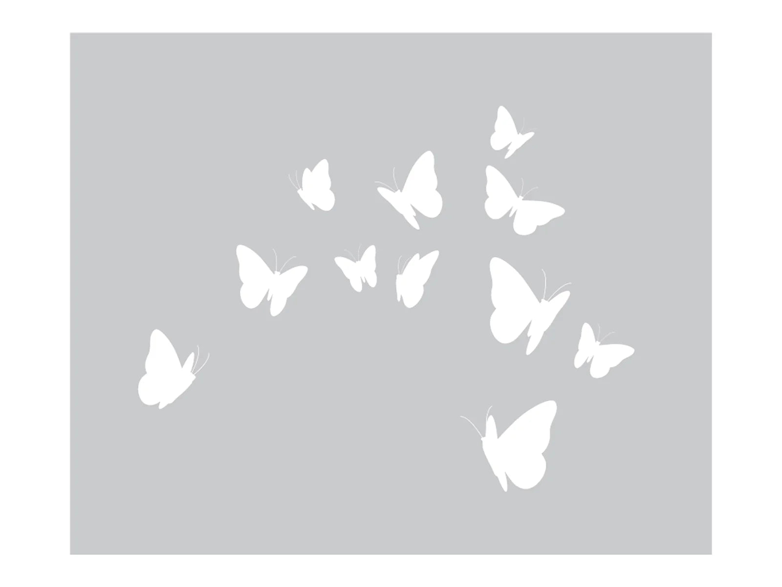 Crafters Companion Metal Die, Stamp & Stencil Set - Butterfly Kisses