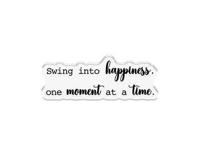 Crafters Companion Metal Die, Stamp & Stencil Set - Swing into Happiness