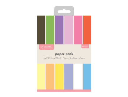 Crafter’s Companion 5”x7” Paper Pad - Punch Flower Paper