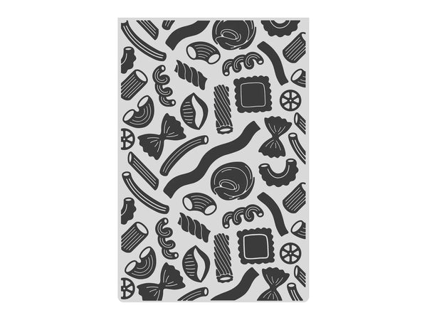 Crafter’s Companion Pasta La Vista 2D Embossing Folder 4”x6” - All the Pasta-bilities