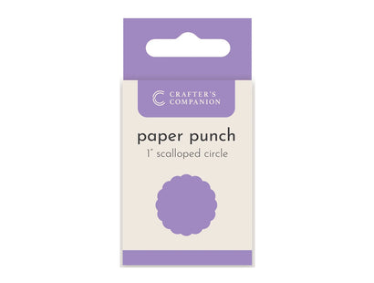 Crafter's Companion Paper Punch - Scalloped Circle 1"
