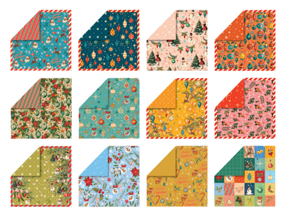 Crafter's Companion Retro Christmas Collection 6" x 6' Pad