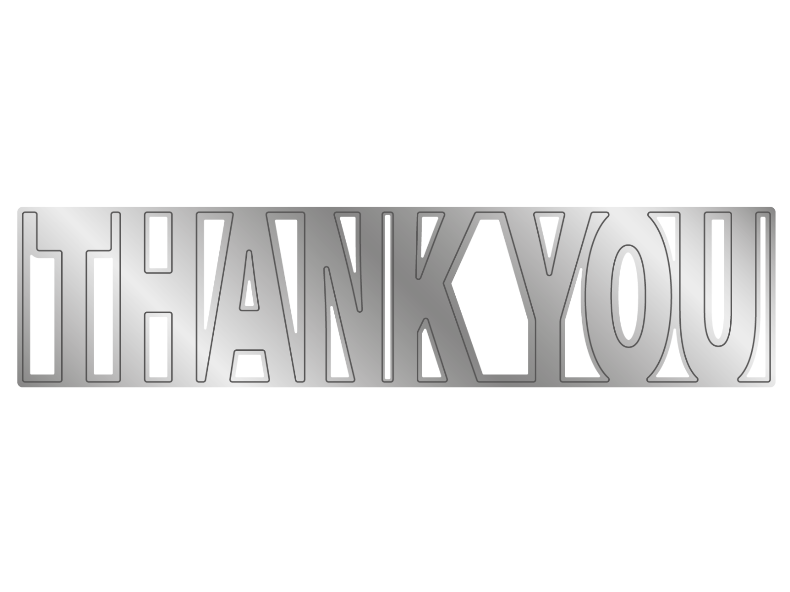 Crafters Companion - Stamp & Die Set - Thank You For Everything