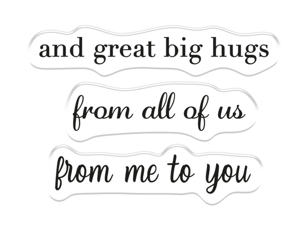 Crafters Companion - Stamp & Die Set - With Love From All Of Us