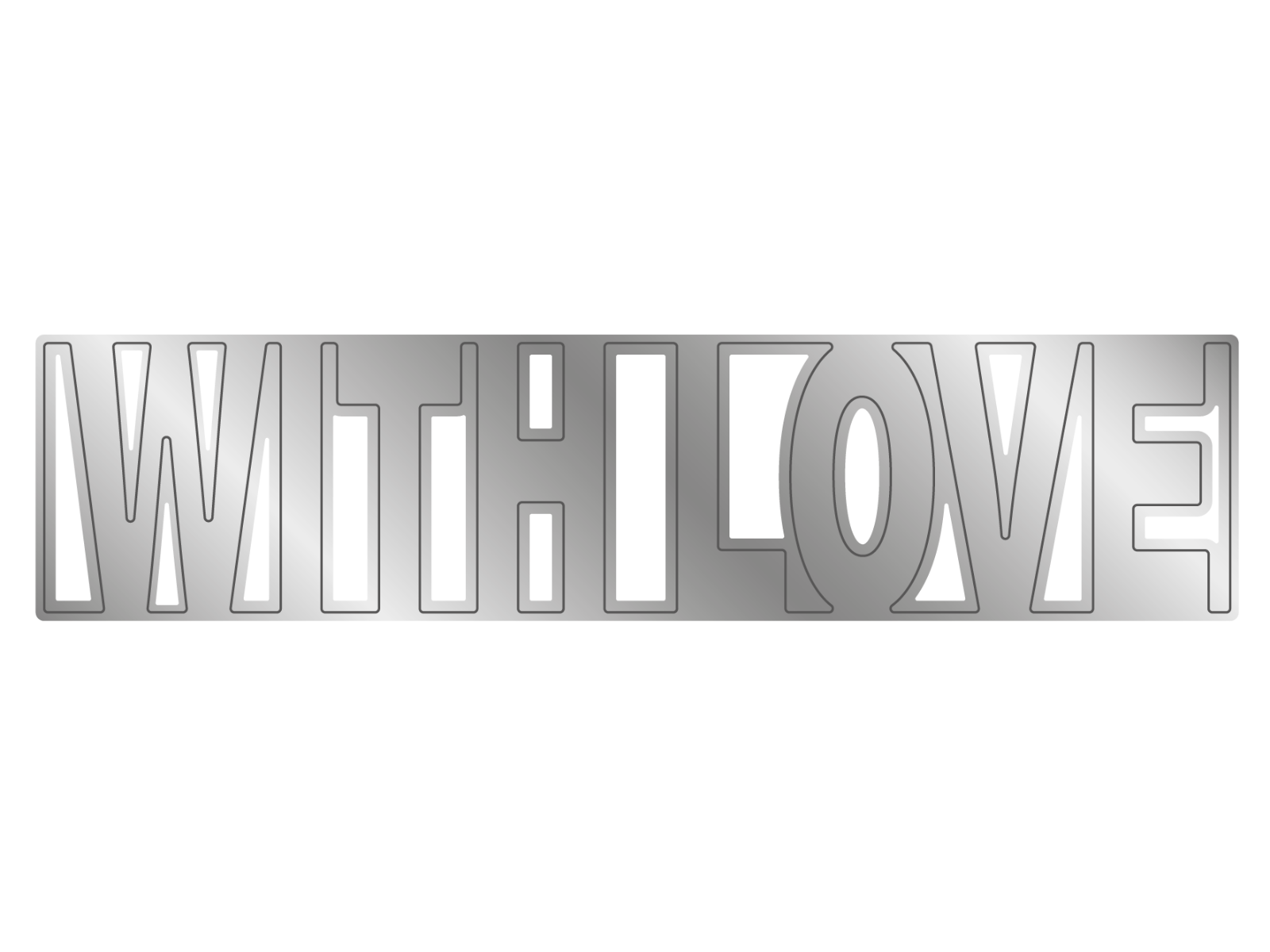 Crafters Companion - Stamp & Die Set - With Love From All Of Us