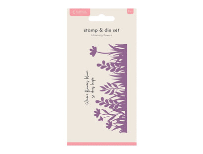 Crafters Companion Stamp and Die - Blooming Flowers