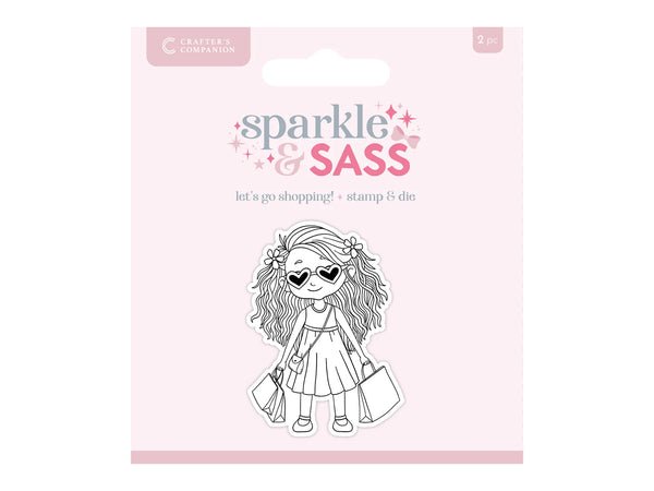 Crafters Companion Stamp & Die - Let’s go Shopping!
