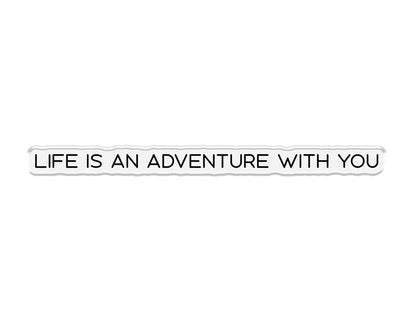 Crafters Companion Stamp and Die - Life is an Adventure