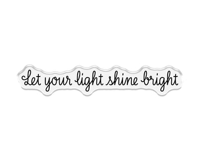 Crafters Companion Stamp and Die -Let your Light Shine