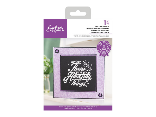 Crafter's Companion - Photopolymer Stamp - Amazing things