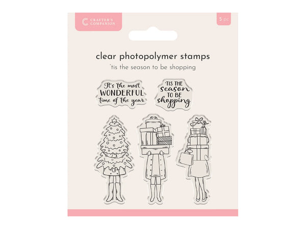 Crafter’s Companion Photopolymer Stamp - ‘Tis the Season to be Shopping
