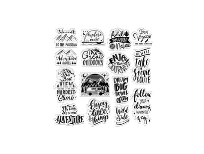 Crafters Companion The Great Outdoors Clear Acrylic Stamp Set - Find Yourself in Nature