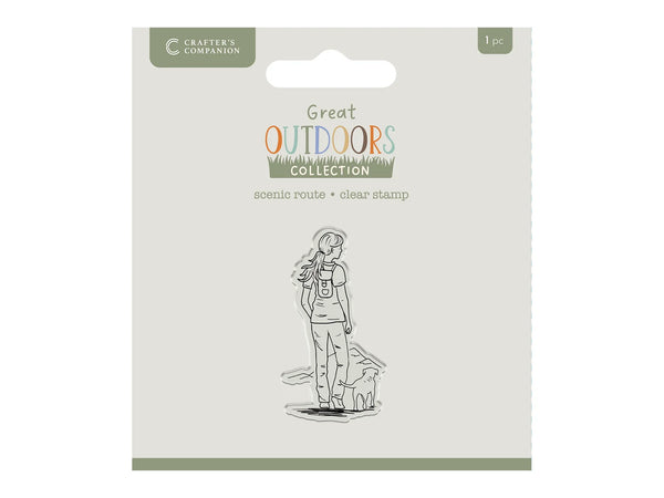 Crafters Companion The Great Outdoors Clear Acrylic Stamp Set - Scenic Route