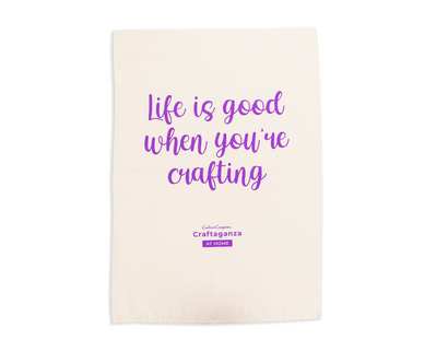 Crafters Companion Tea Towel - Craftaganza