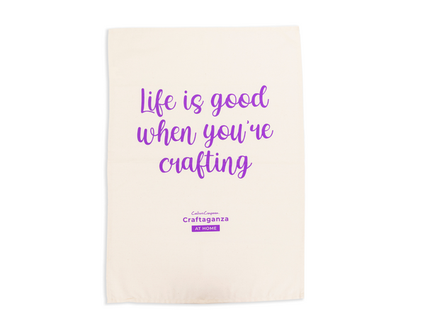 Crafters Companion Tea Towel - Craftaganza