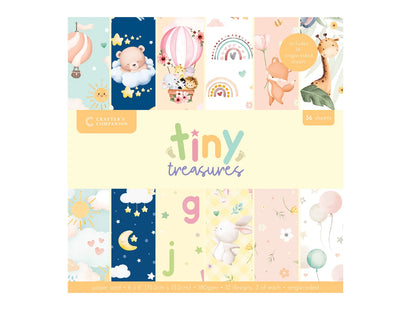 Crafter’s Companion Tiny Treasures Collection - 6”x6” Paper Pad