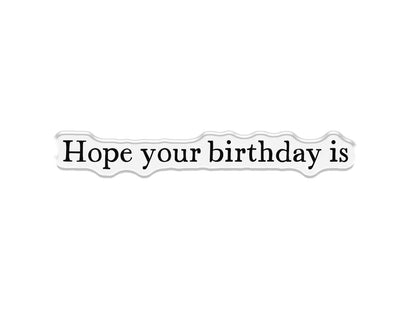 Crafter’s Companion Tiny Treasures Collection Stamp & Die - Super Birthday