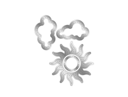 Crafter’s Companion Tiny Treasures Collection Stamp & Die - Sun and Clouds