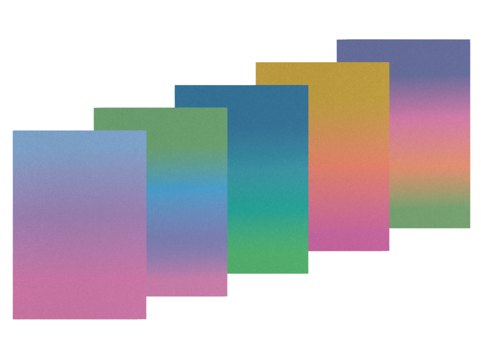 Cosmic - Collection - Ombre Glitter Card Pack - 8.5” x 11”