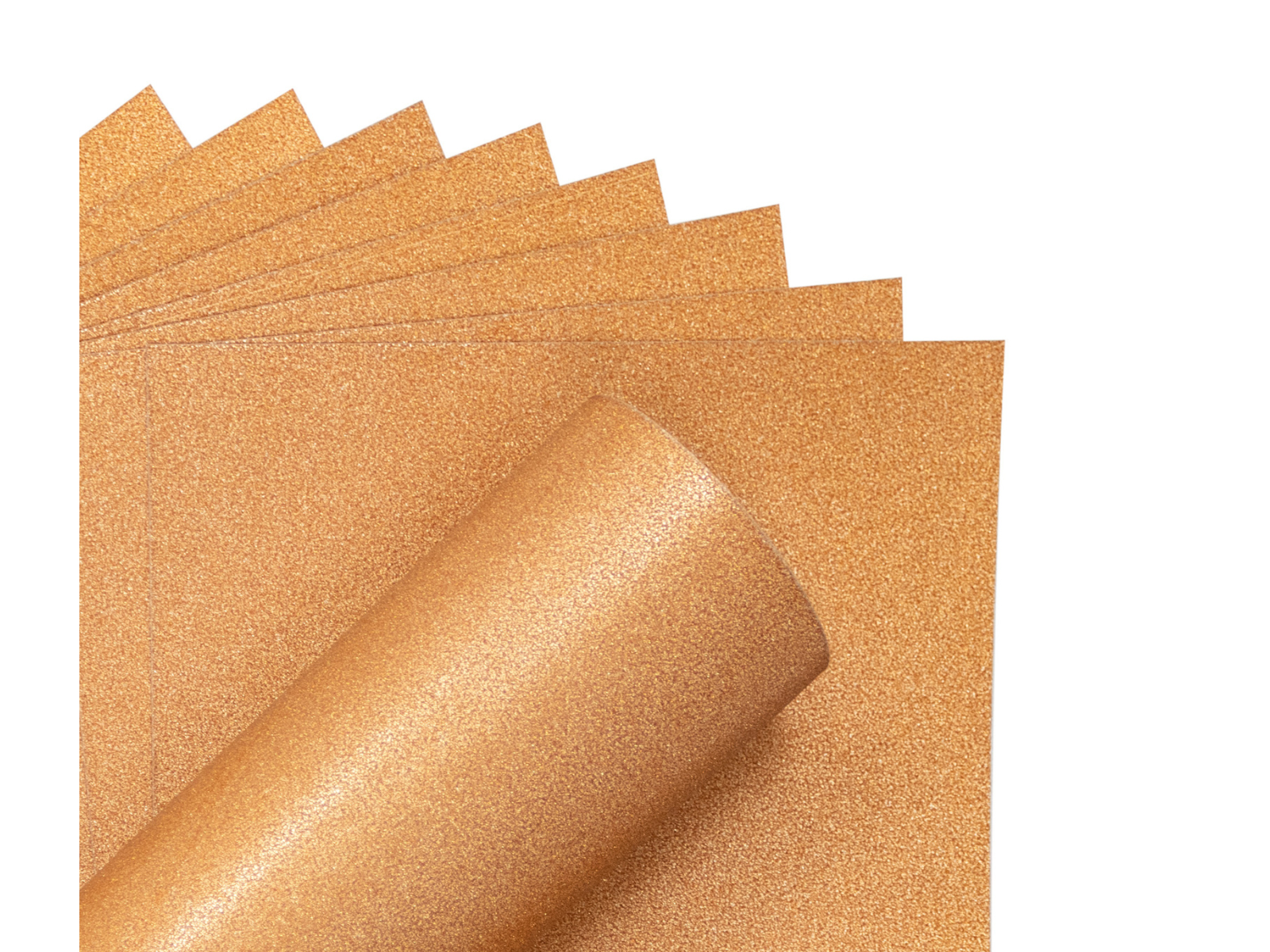 Crafter's Companion Glitter Card 10 Sheet Pack - Rose Gold