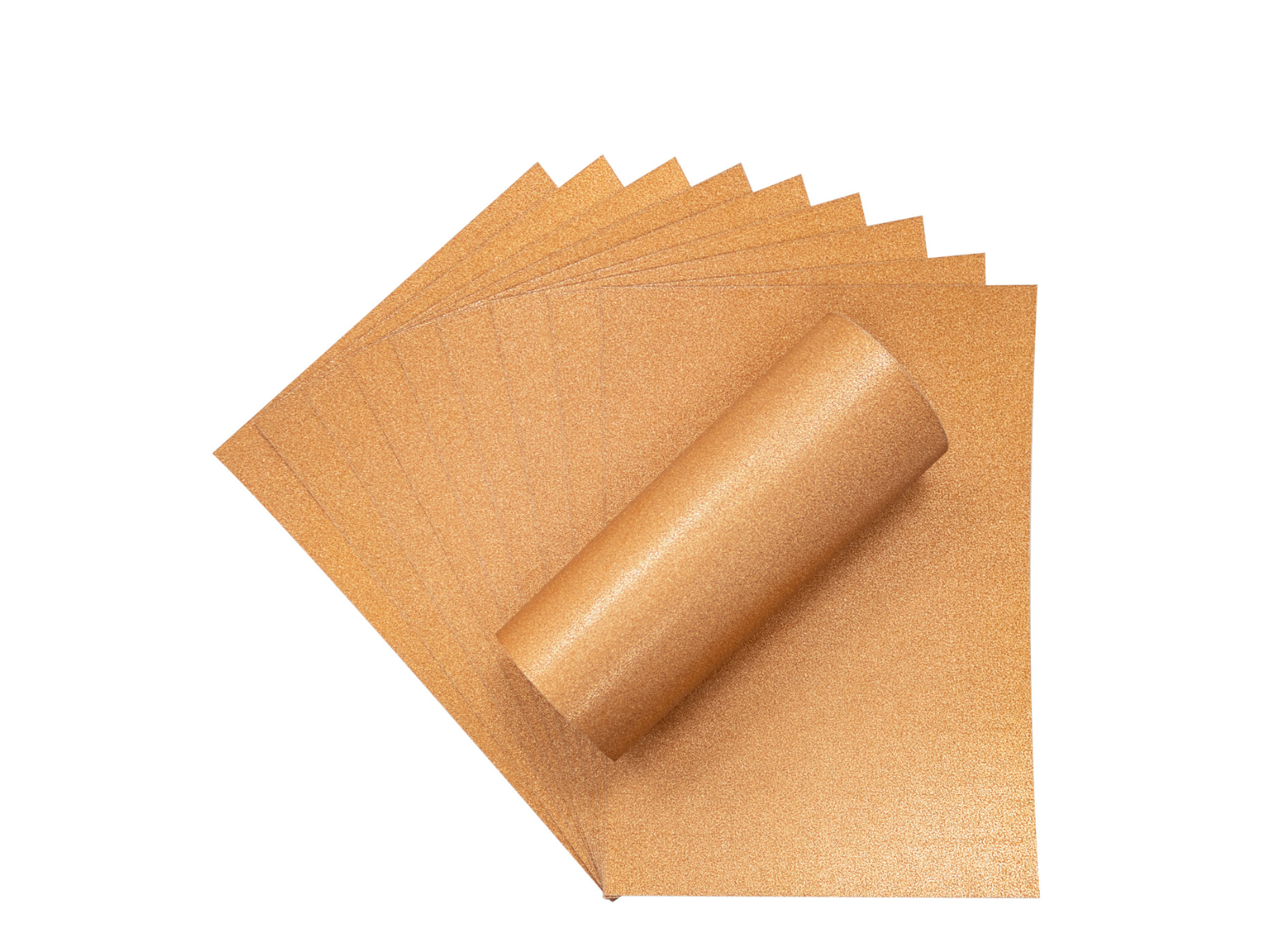 Crafter's Companion Glitter Card 10 Sheet Pack - Rose Gold