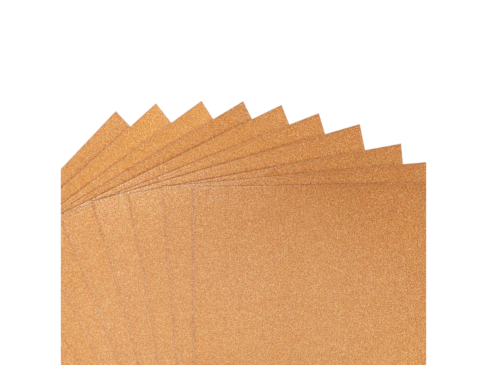 Crafter's Companion Glitter Card 10 Sheet Pack - Rose Gold
