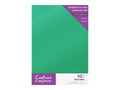 Crafter's Companion Glitter Card 10 Sheet Pack - Xmas Green