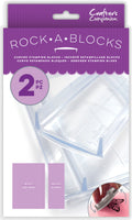 Clear Rock-A-Blocks - Set of 2 Stamping Blocks