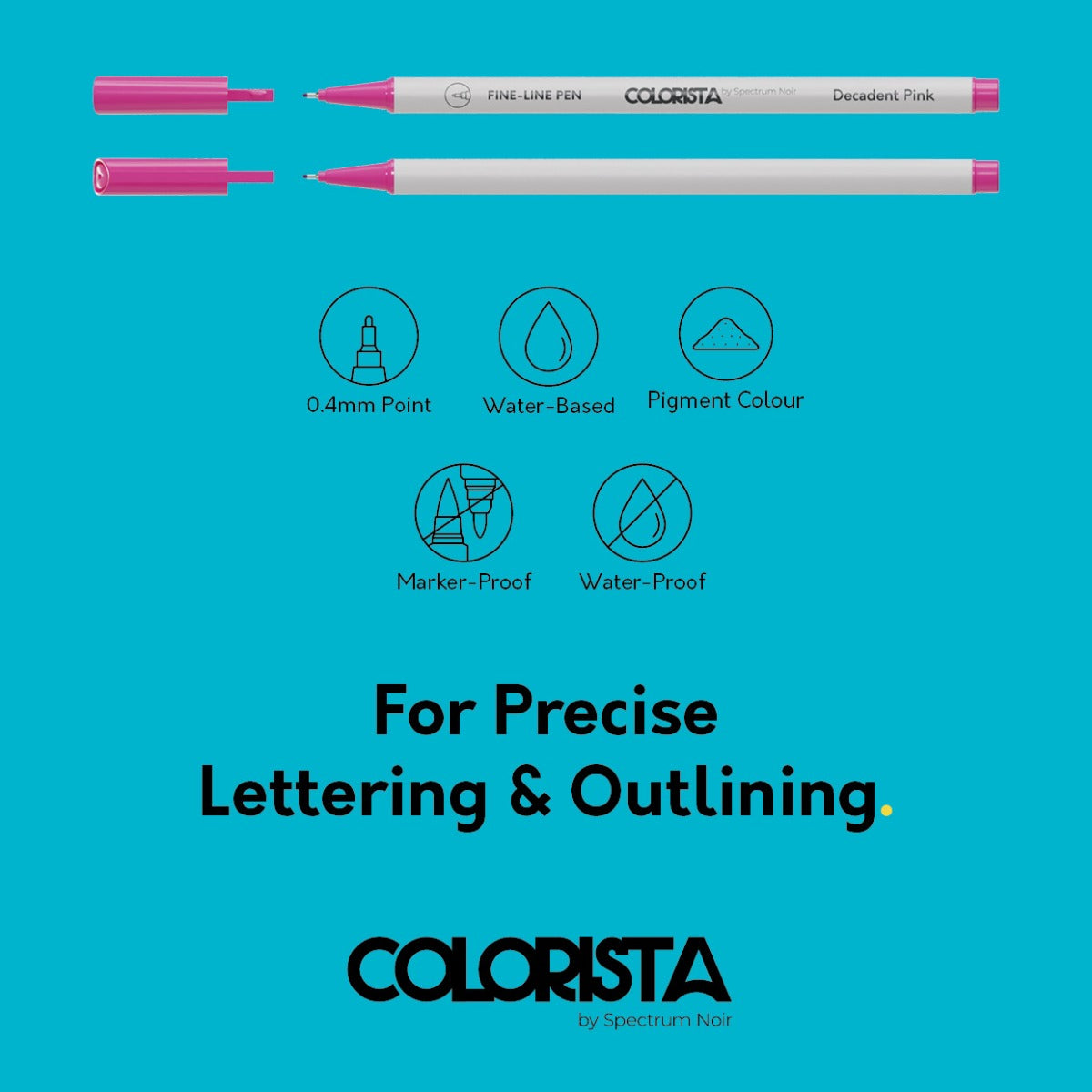 Colorista - Fine-Line Pen - Vivid Expressions 8pc