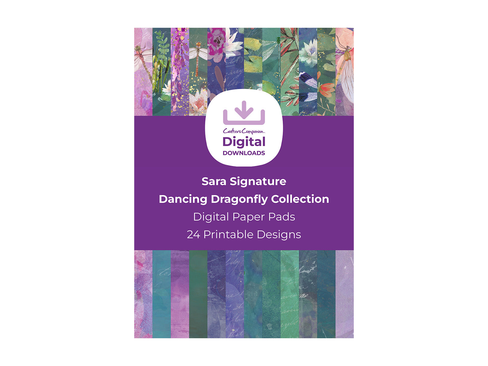 Sara Signature Dancing Dragonfly Collection - Digital Paper Pad