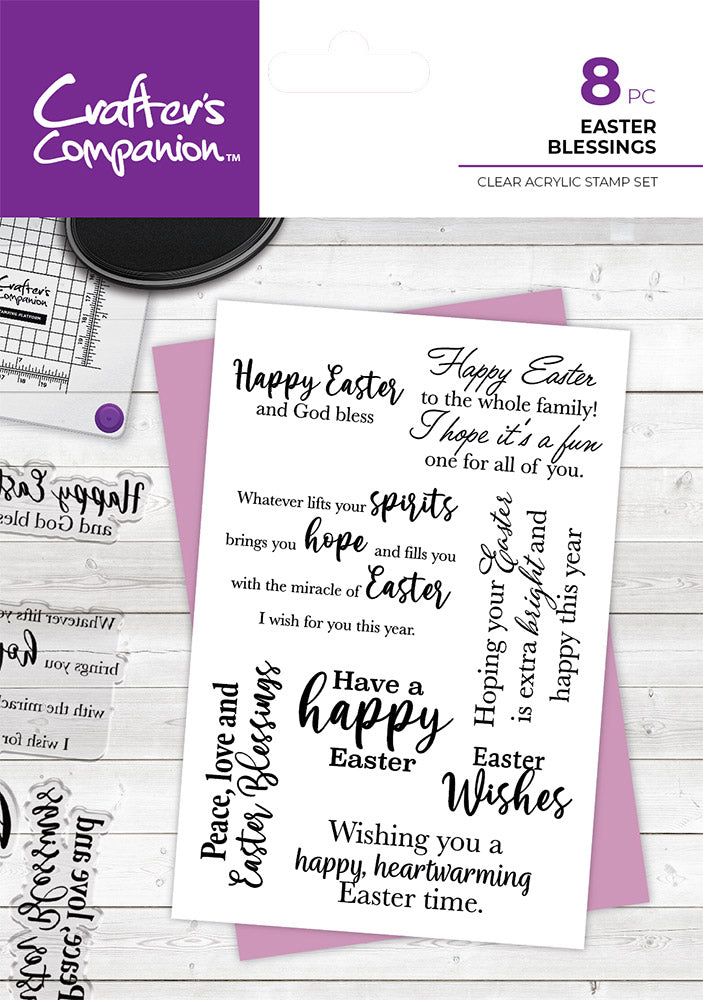 Crafter's Companion Easter Collection Stamps Easter Blessings
