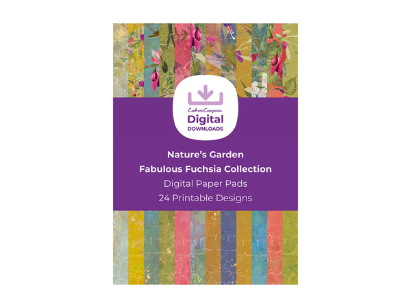 Nature's Garden Fabulous Fuchsia Collection - Digital Paper Pad