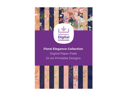 Floral Elegance Collection - Digital Paper Pad