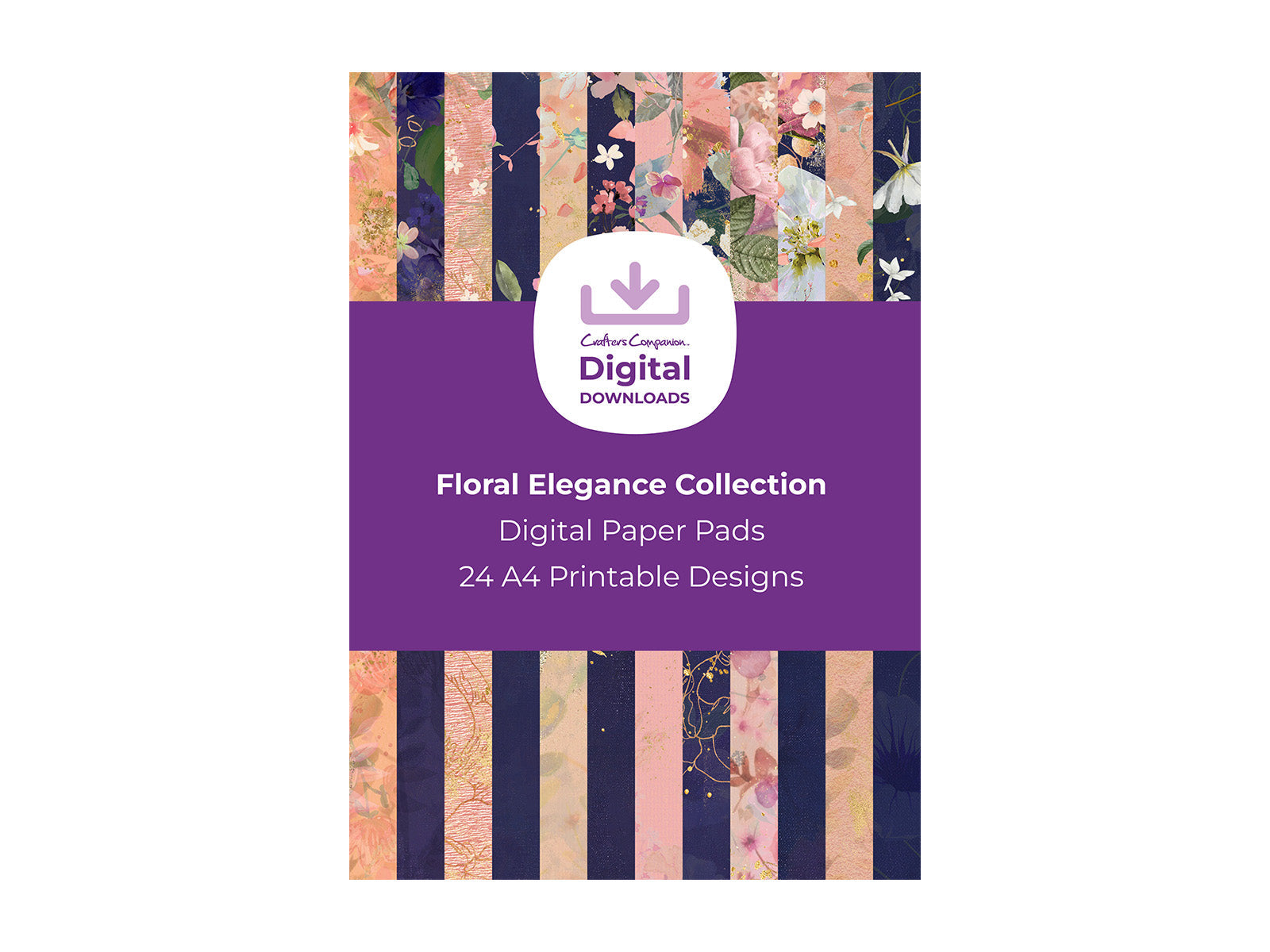 Floral Elegance Collection - Digital Paper Pad