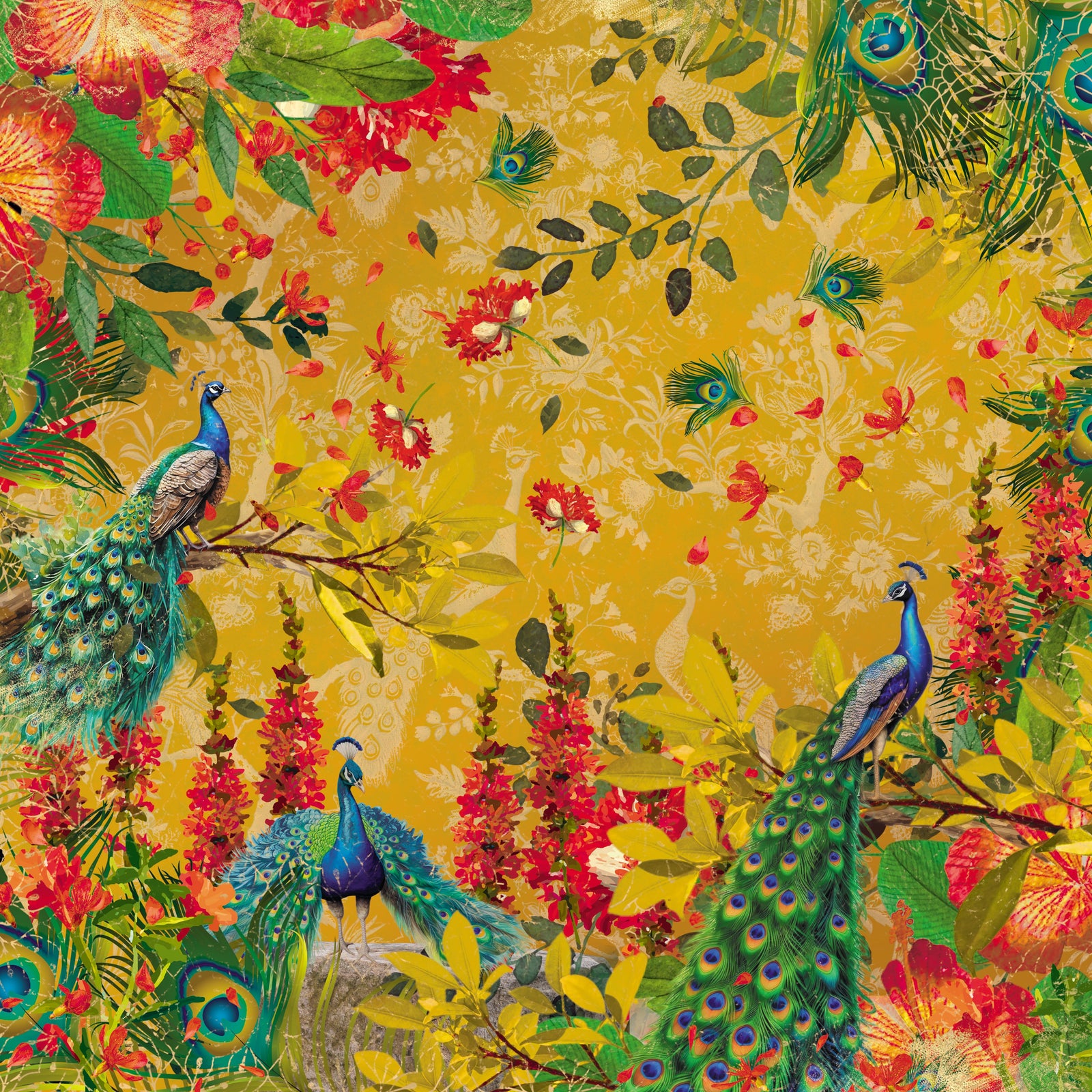 Graceful Plumes Paper Pad 12x12
