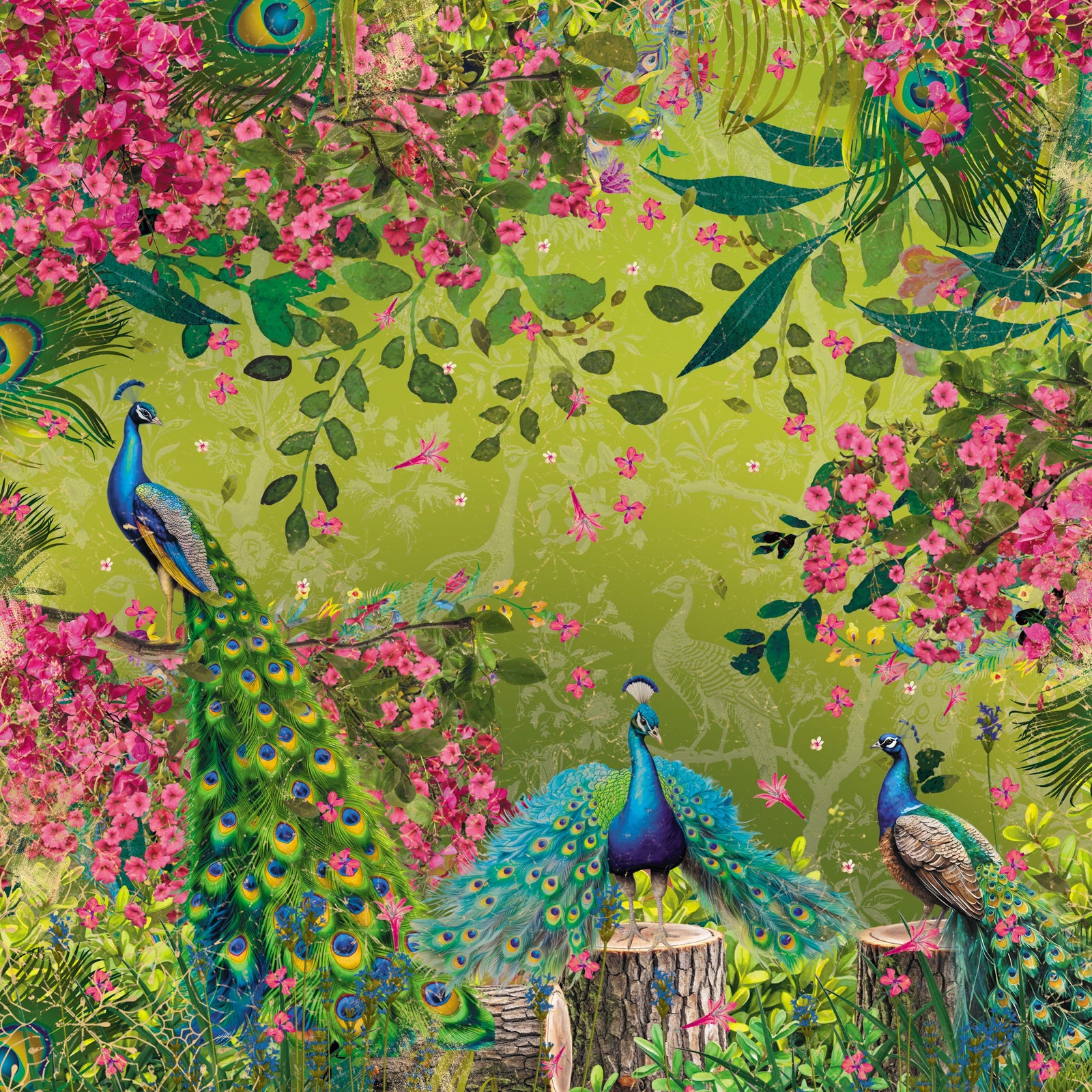 Graceful Plumes Paper Pad 12x12