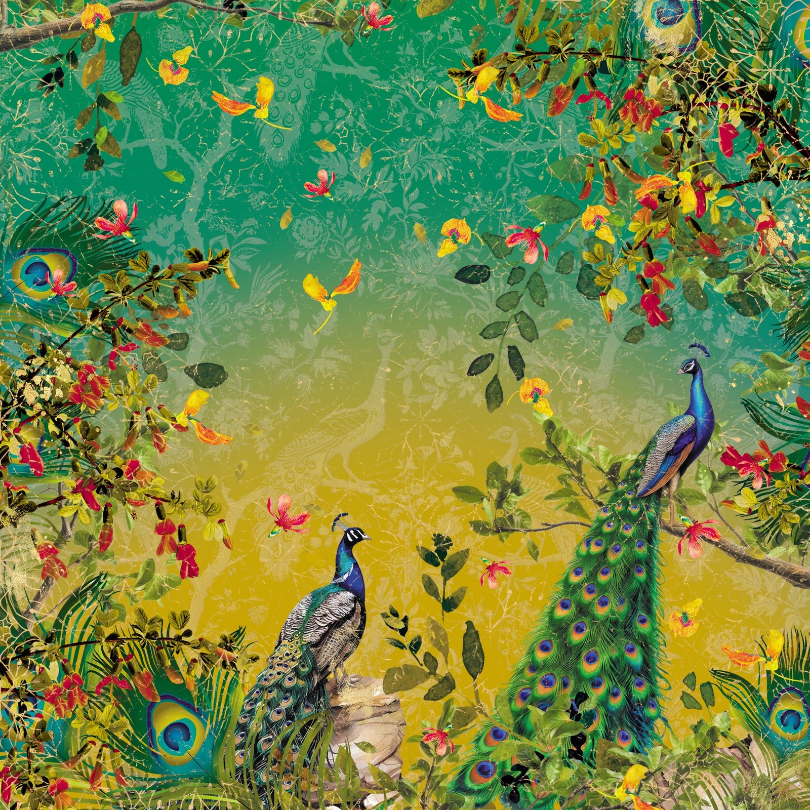 Graceful Plumes Paper Pad 12x12