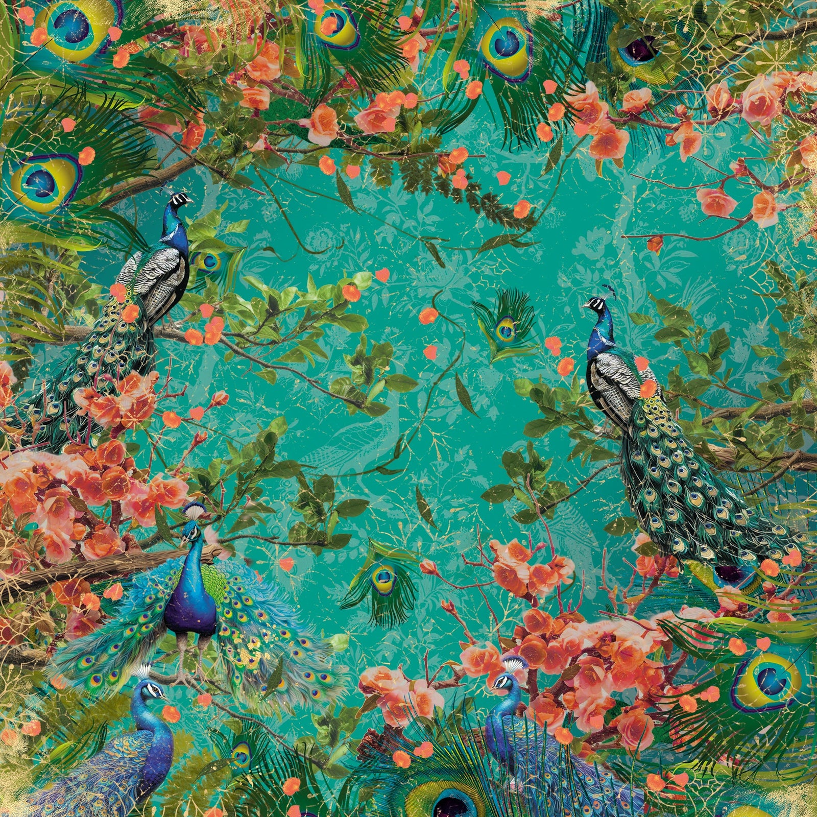 Graceful Plumes Paper Pad 12x12