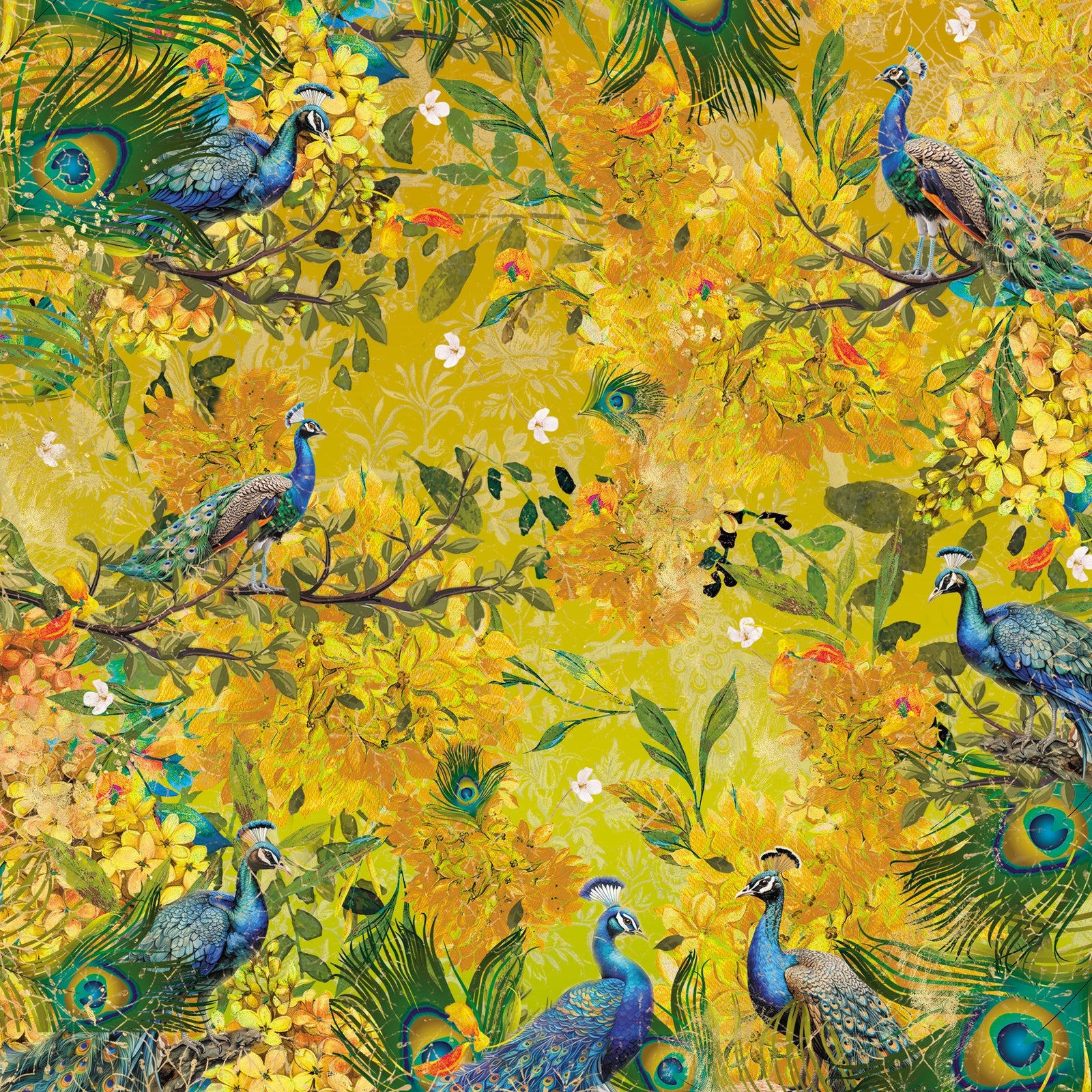 Graceful Plumes Paper Pad 12x12