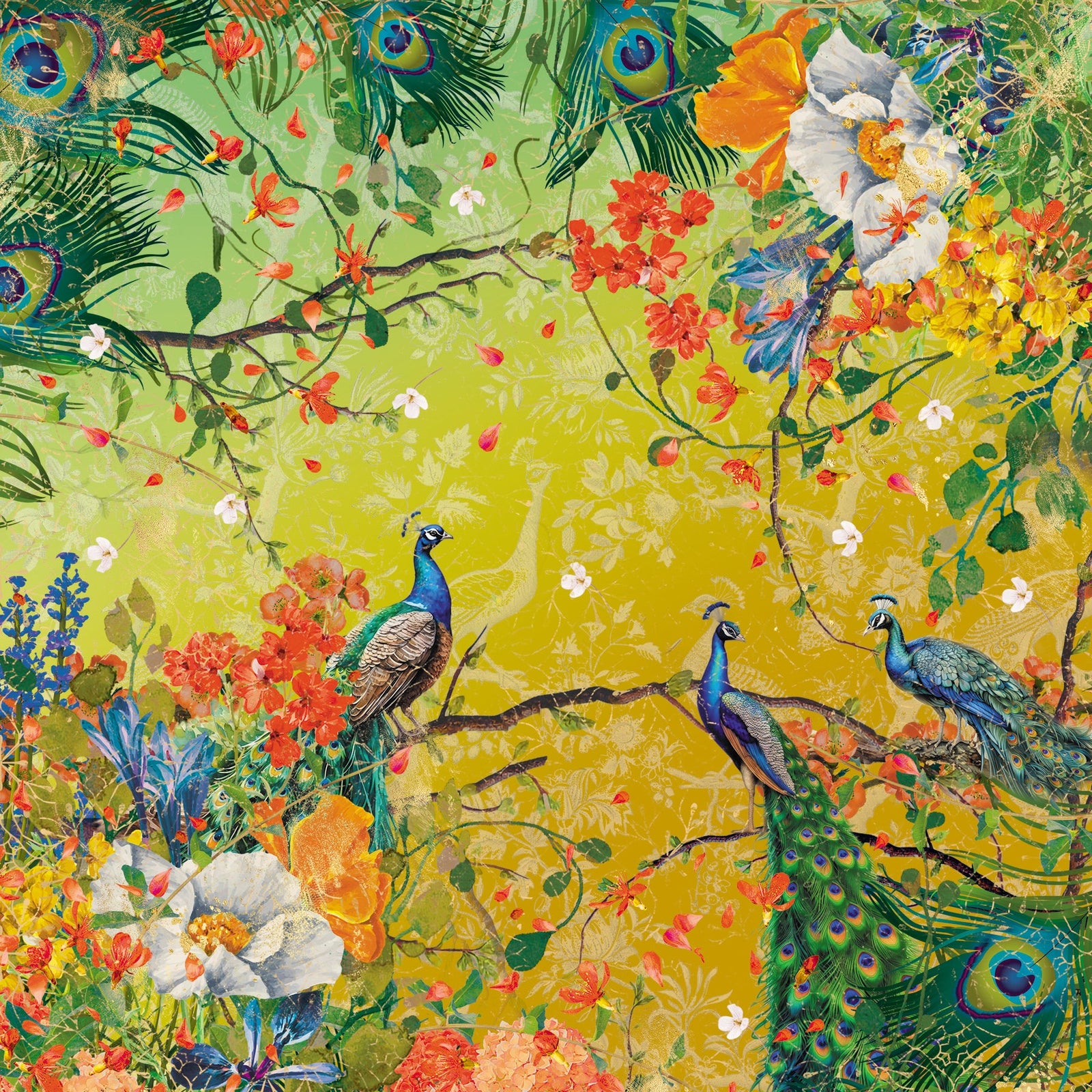 Graceful Plumes Paper Pad 12x12