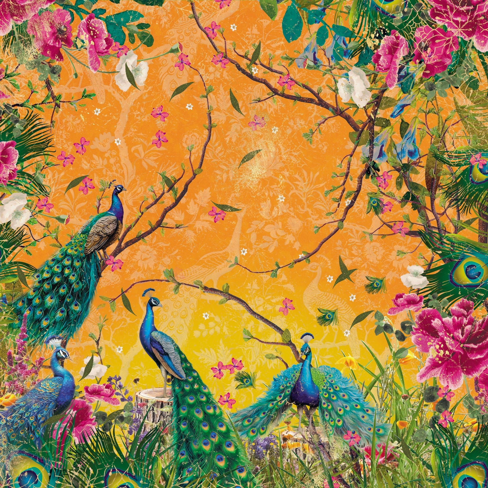 Graceful Plumes Paper Pad 12x12