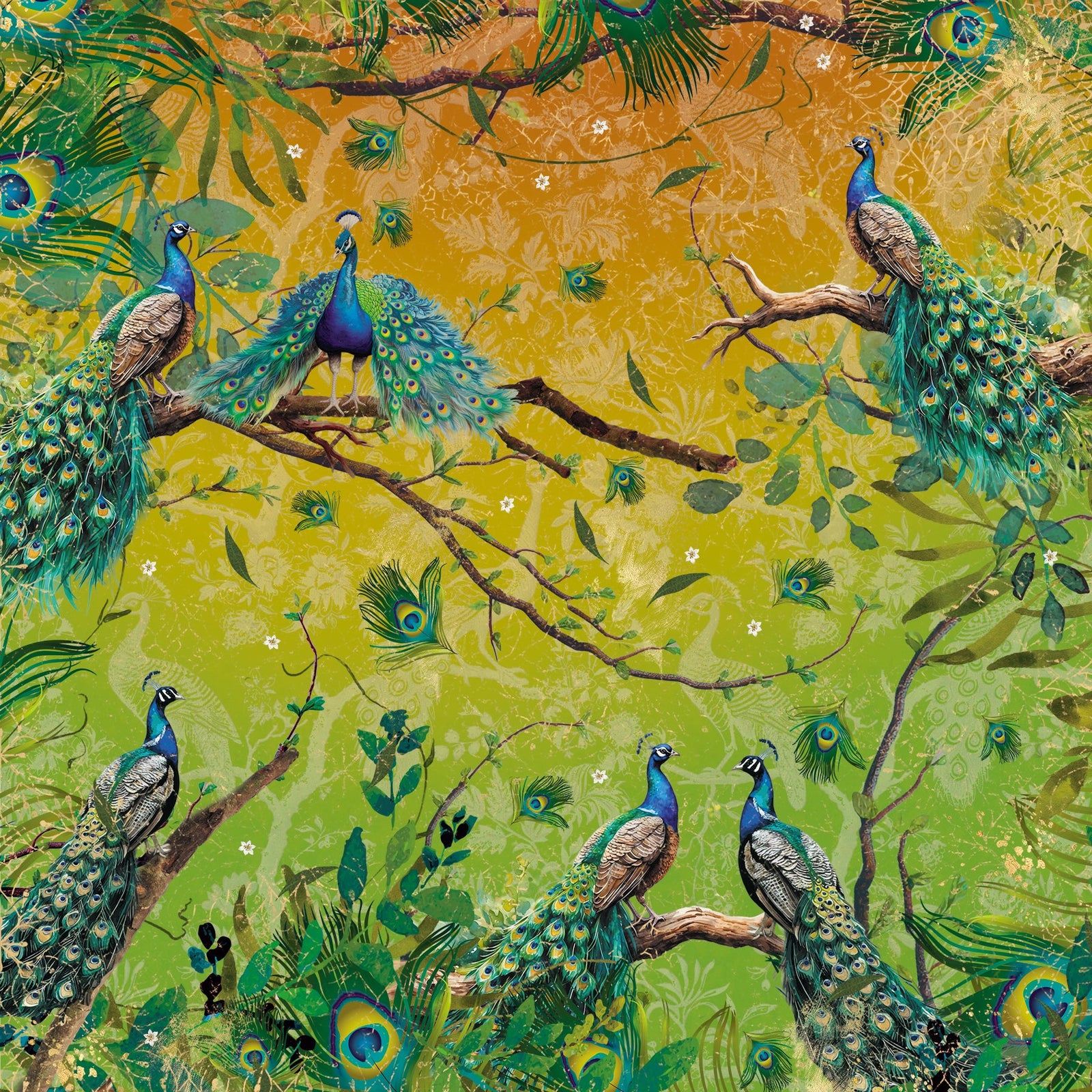 Graceful Plumes Paper Pad 12x12